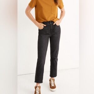 Madewell The Perfect Vintage Jean in Black Sumner Wash Size 27 Petite